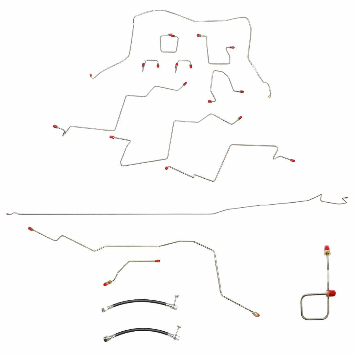 01-02 Dodge Ram 2500 Complete Brake Line Kit 4WD Reg Cab_Long Bed AWABS Manual T